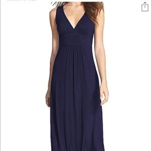 WOOSEA Women Sleeveless Deep V Neck Maxi Dress.
